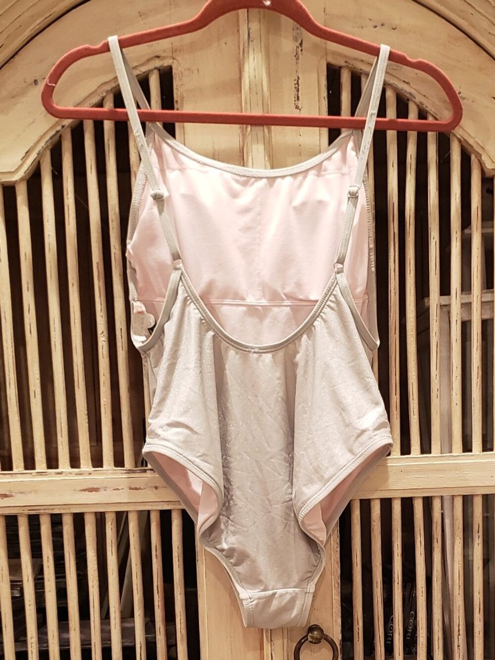 Gianni Bini Shimmery Silver One Piece Swimsuit
